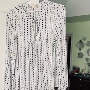 White boho top